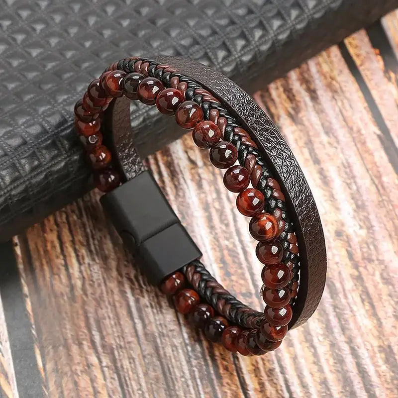 Signature Leather Braided Bracelet