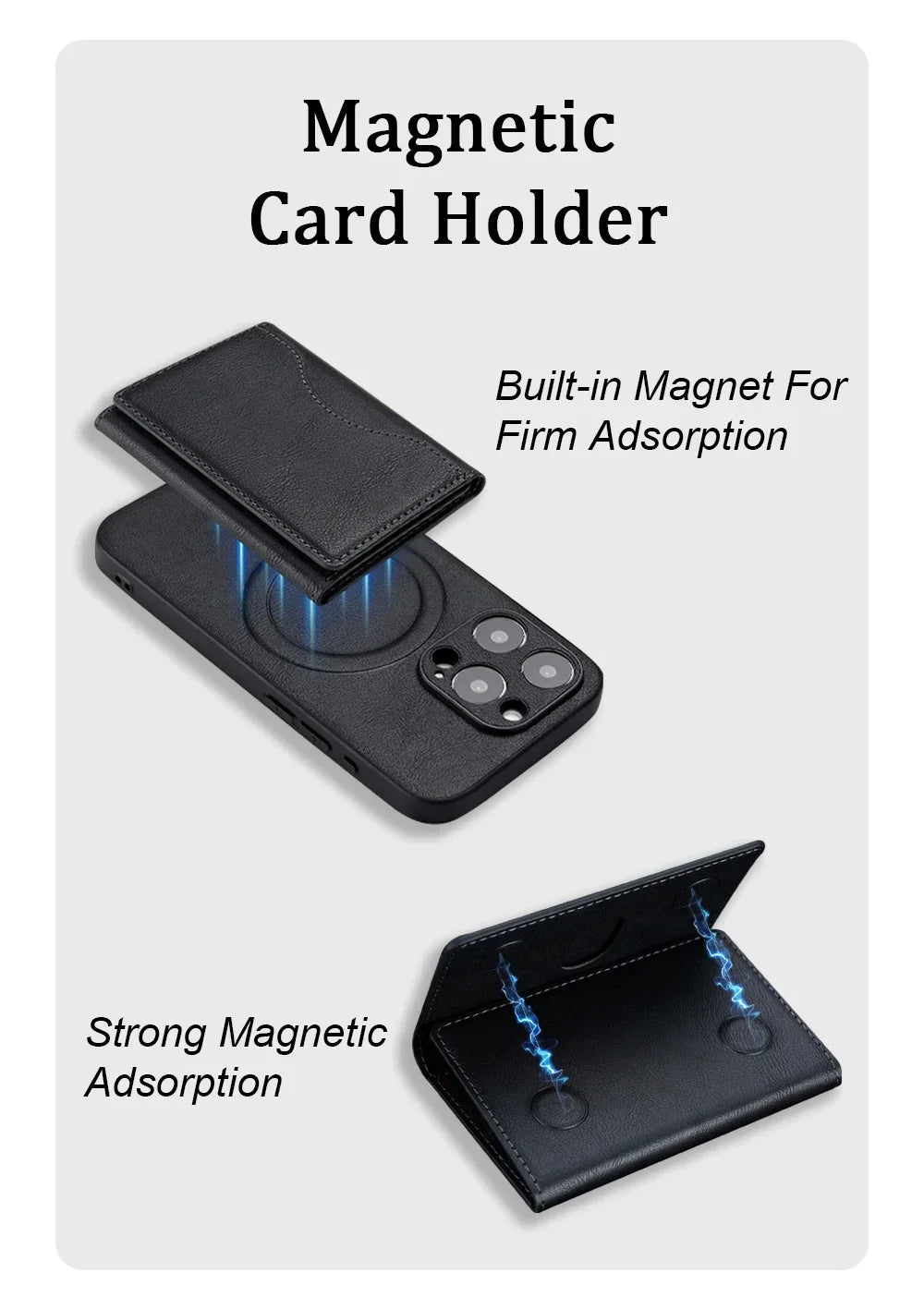 The Maverick MagSafe Leather Wallet Case