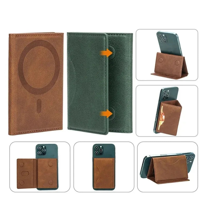 The Maverick MagSafe Leather Wallet Case