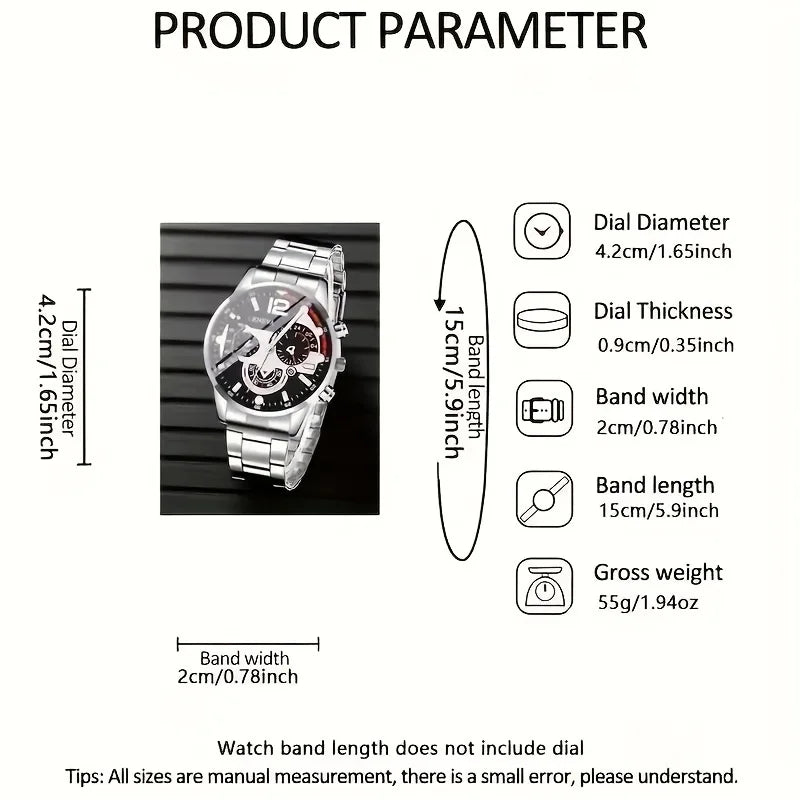 Signature Executive Watch & Bracelet Luxury Gift Set