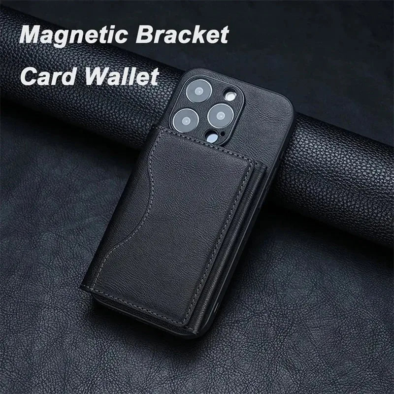 The Maverick MagSafe Leather Wallet Case