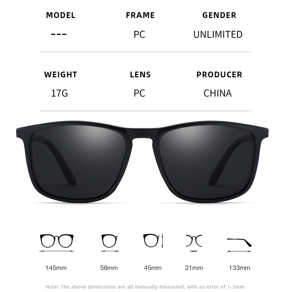 Signature Modern Square Polarized Sunglasses