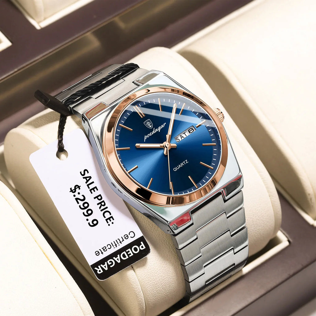 Signature Executive Watch & Bracelet Luxury Gift Set