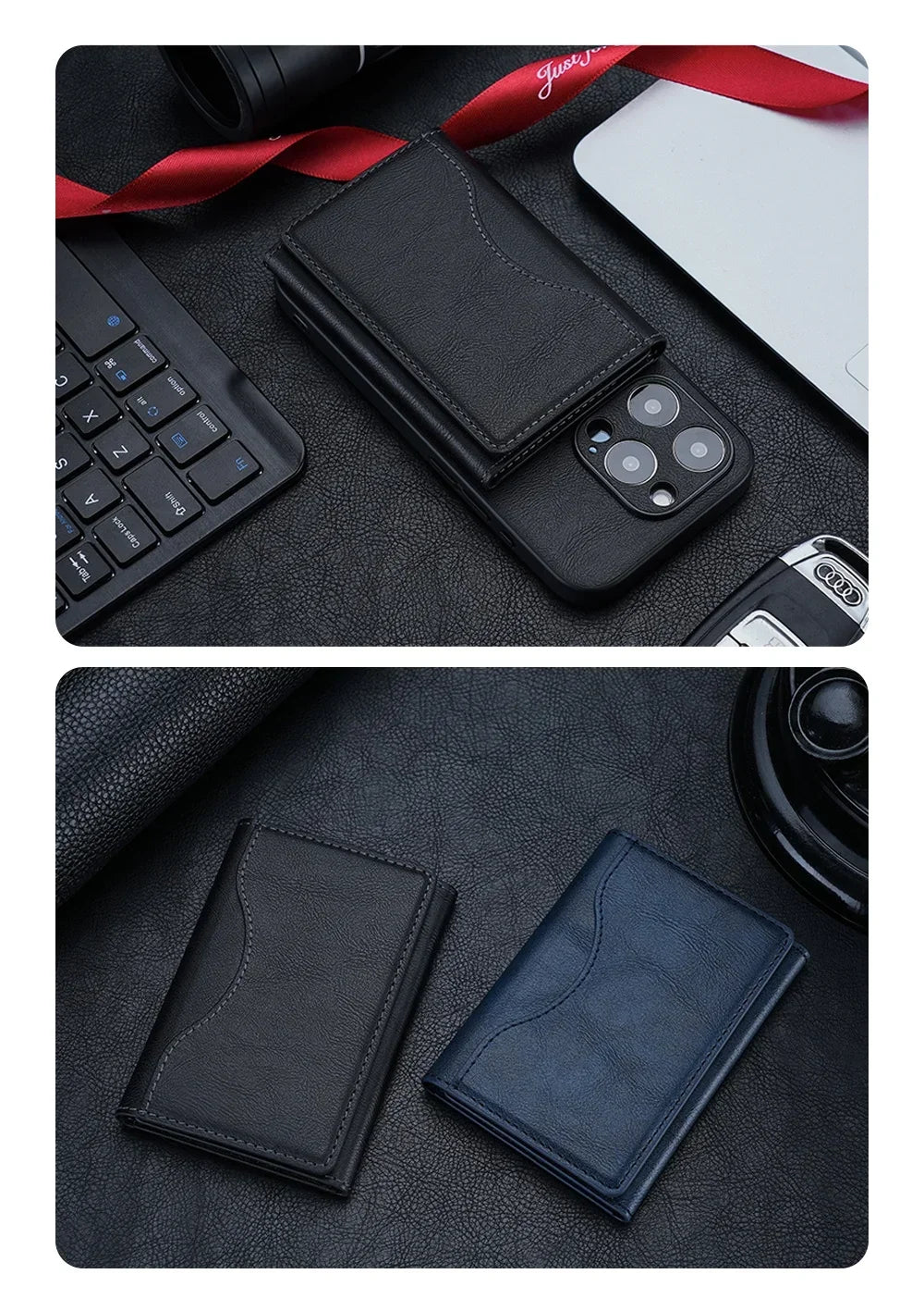 The Maverick MagSafe Leather Wallet Case