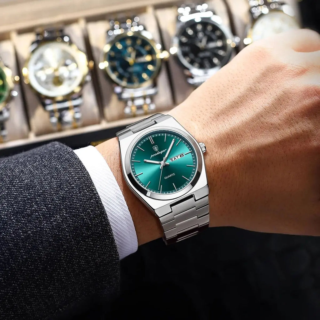 Signature Executive Watch & Bracelet Luxury Gift Set