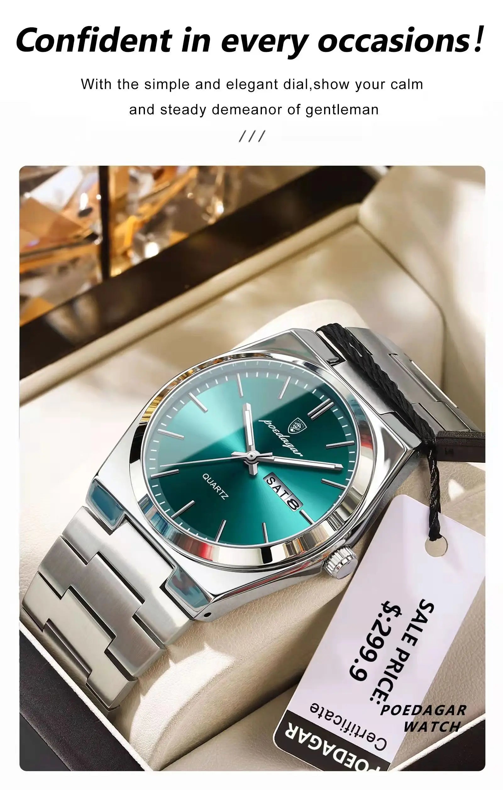 Signature Executive Watch & Bracelet Luxury Gift Set