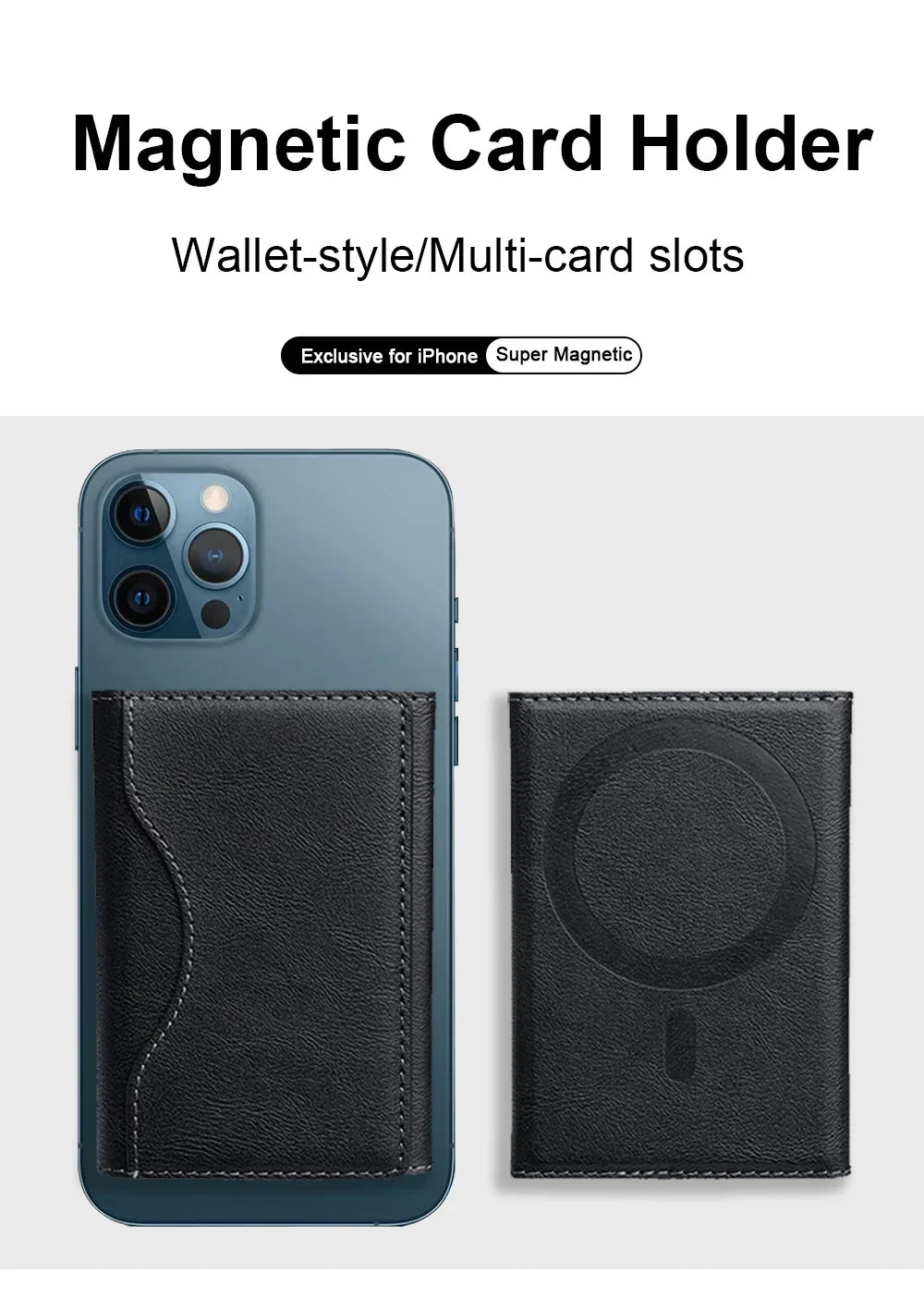 The Maverick MagSafe Leather Wallet Case