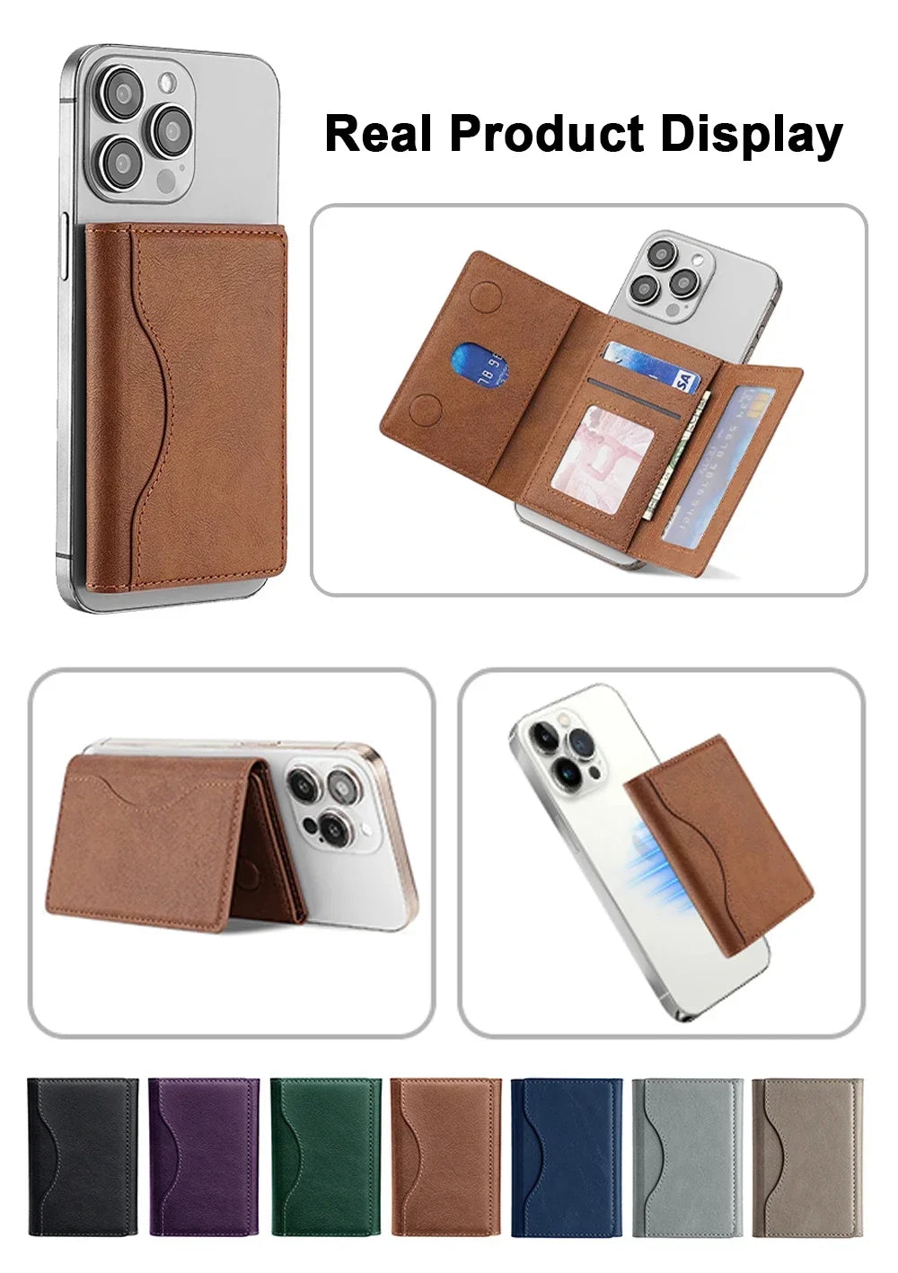 The Maverick MagSafe Leather Wallet Case