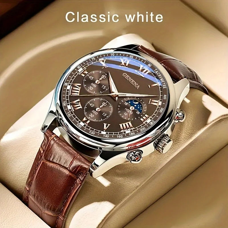 Signature Heritage Leather Chronograph