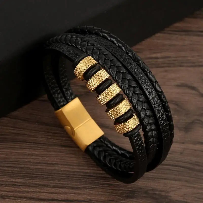 Signature Leather Braided Bracelet