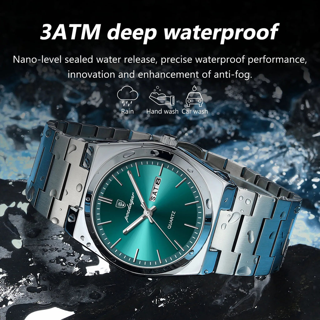 Signature Executive Watch & Bracelet Luxury Gift Set