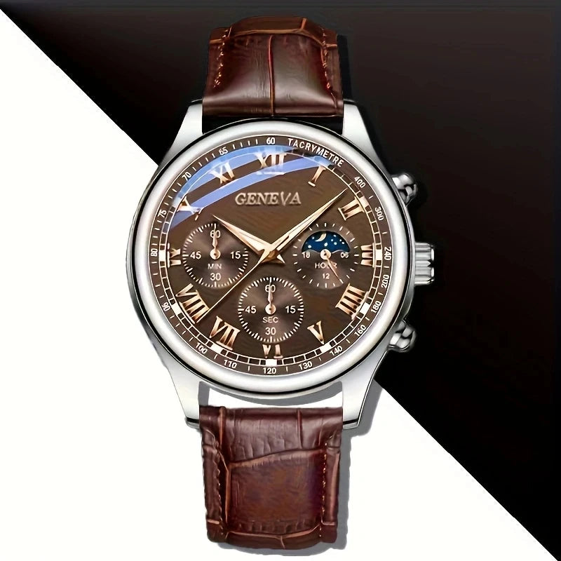 Signature Heritage Leather Chronograph