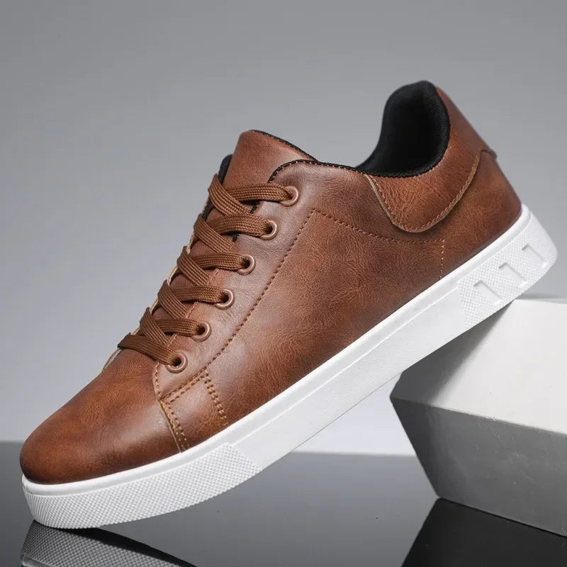 Signature Smart Casual Leather Sneakers for Men