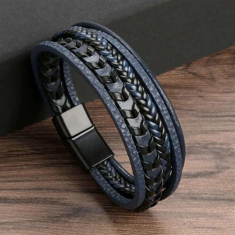 Signature Leather Braided Bracelet