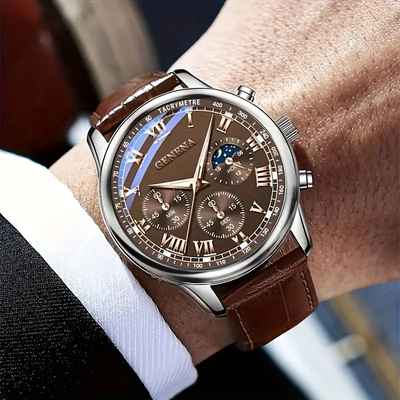 Signature Heritage Leather Chronograph